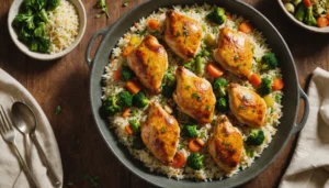 riz au four au poulet